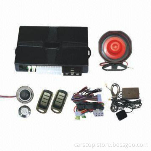 Mobile Phone Remote Start Car Engine with Push Start Button, GPS Tracker and GSM Alarm Function